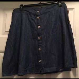 COPY - Size small denim style cotton skirt